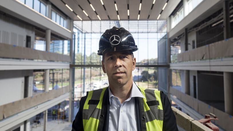 11-13-2017 - Sandy Springs, GA - Dietmar Exler, 49, President and CEO of Mercedes-Benz USA, poses for a portrait after giving members of the press a tour of the future Mercedes-Benz USA headquarters in Sandy Springs, Georgia, on Monday, Nov. 13, 2017. The site, which is currently under construction, is expected to be finished late in the first quarter of 2018. (CASEY SYKES, CASEY.SYKES@AJC.COM)