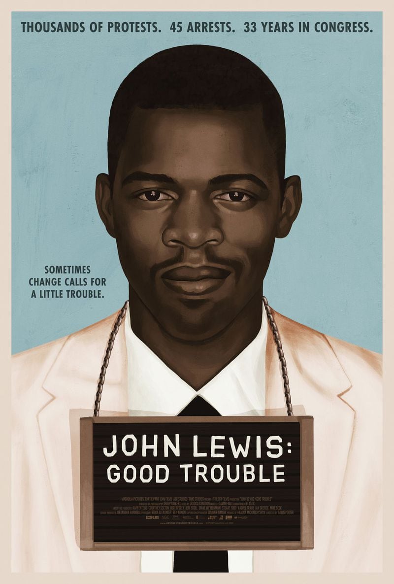 The movie poster for the new documentary on the life of John Lewis, "John Lewis: Good Trouble," which is set to be released on July 3.