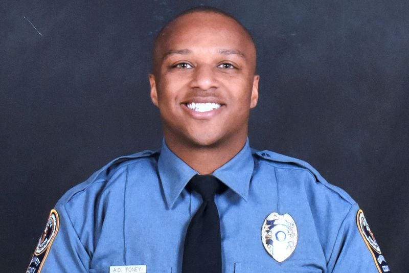 Officer Antwan DeArvis Toney of the Gwinnett County Police Department was killed by gunfire on Oct. 20, 2018. 