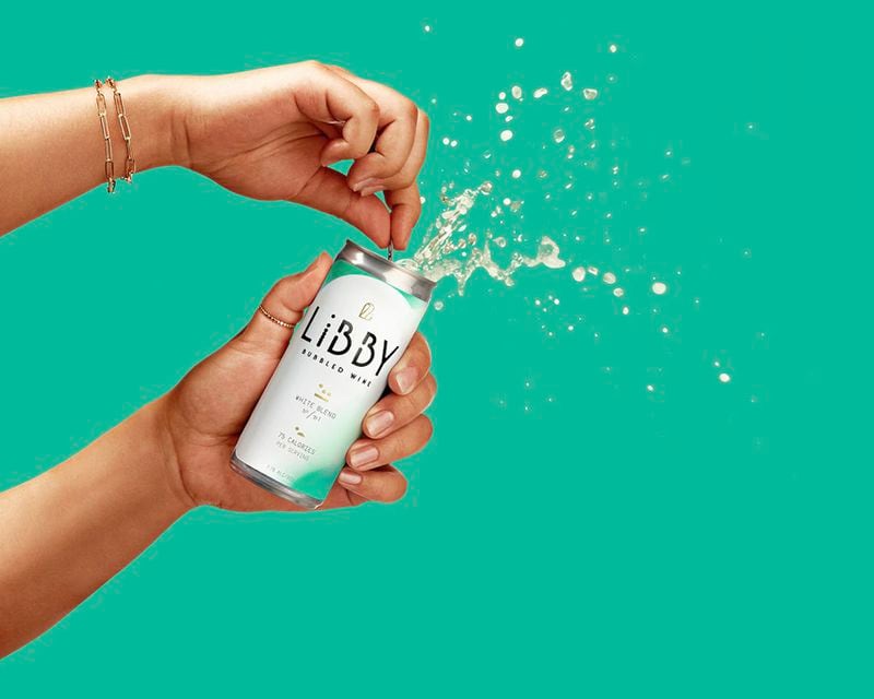 Libby injects carbonated bubbles into wine made from sustainably grown California grapes. Courtesy of Libby