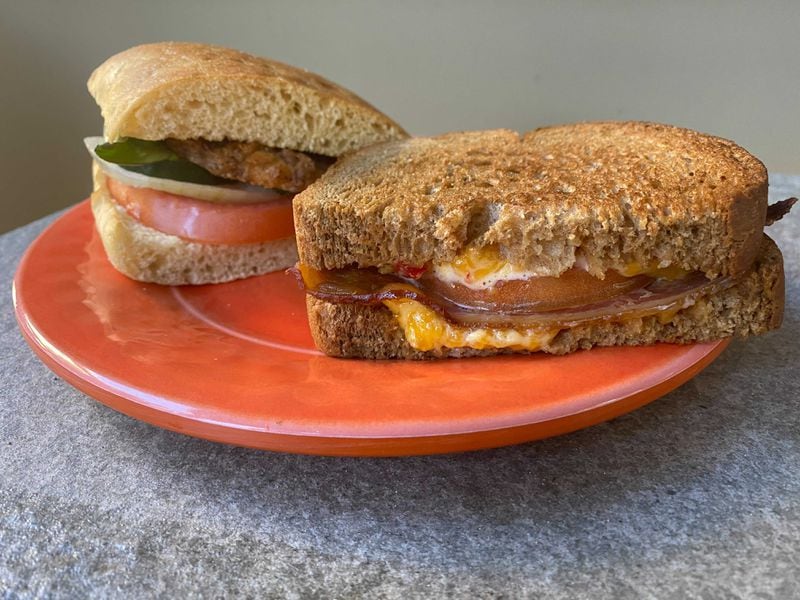 Grilled pimento cheese (right) and tomato sandwiches are among the lunch offerings at Gabriel's. Ligaya Figueras / ligaya.figueras@ajc.com
