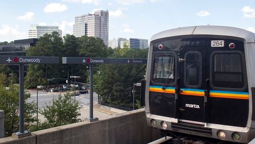 The Dunwoody MARTA station is shown on Wednesday, Sept. 27, 2017.