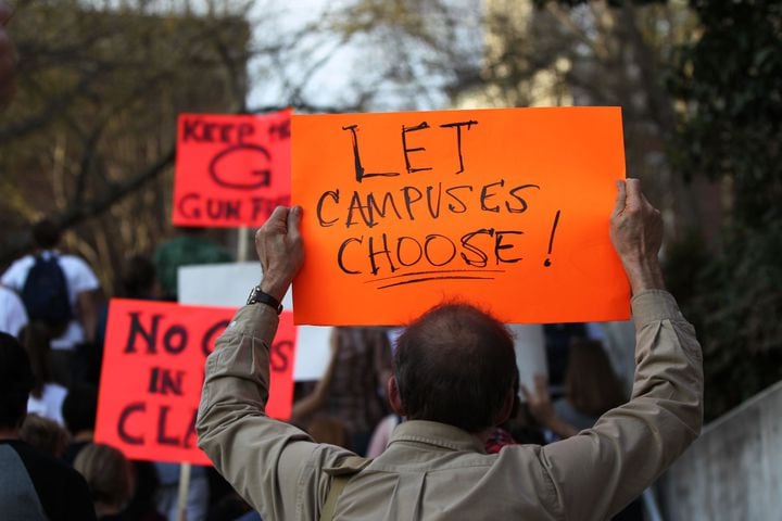 Campus Carry protest at UGA