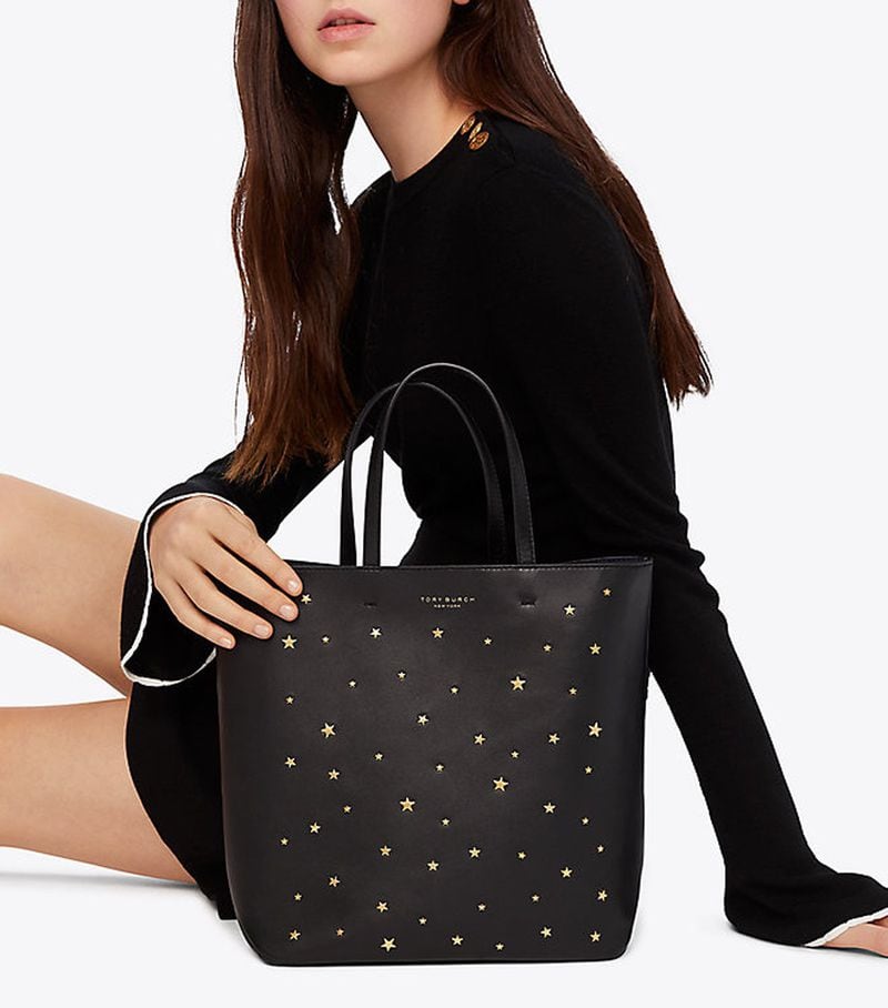 Tory Burch Star-Stud Small Tote, $398. CONTRIBUTED