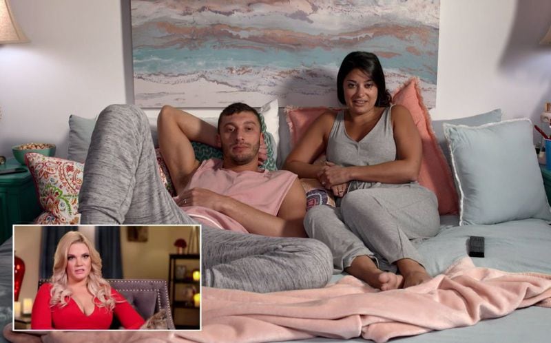 One of the TLC spinoffs of "90 Day Fiance" couples watching episodes of other "90 Day Fiance" shows and commenting about them in real-time called "Pillow Talk." TLC