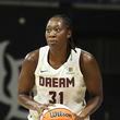Center Tina Charles scored 17 for the Dream. AP file photo