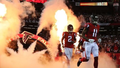 The Falcons have set the bar on offense in the NFC South, and possibly the NFL, led by Matt Ryan and Julio Jones. Now other teams in the division are trying to catch up. (Curtis Compton/ccompton@ajc.com)