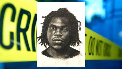 This is a sketch of a man Clayton County police are seeking in connection with an assault of two people. (Credit: Kelly Lawson / GBI)