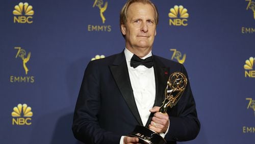 Jeff Daniels backstage during the 70th Primetime Emmy Awards at the Microsoft Theater in Los Angeles on Sept. 17, 2018. (Allen J. Schaben/Los Angeles Times/TNS)