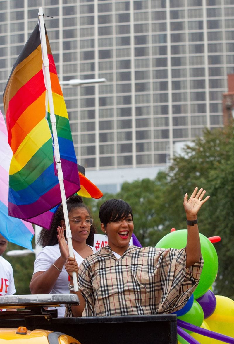 Then-Mayor Keisha Lance Bottoms hosted the first Mayor’s Black Pride Reception. Photo: Steve Schaefer/Special to AJC
