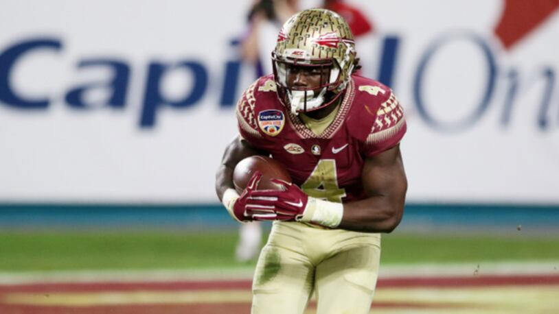 Florida State running back Dalvin Cook was not drafted during the first round of the NFL draft on Thursday.