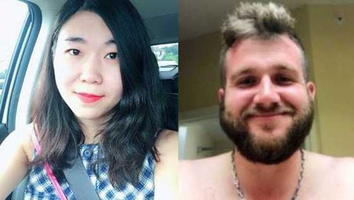 Brian Marsh Semrinec, right, is accused of stabbing to death 28-year-old Shuyi Li. The two had been dating. She was found dead in her Smyrna apartment.