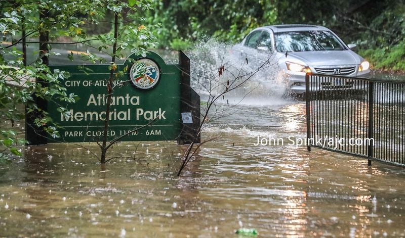 Several metro Atlanta roads are flooded due to heavy rain.