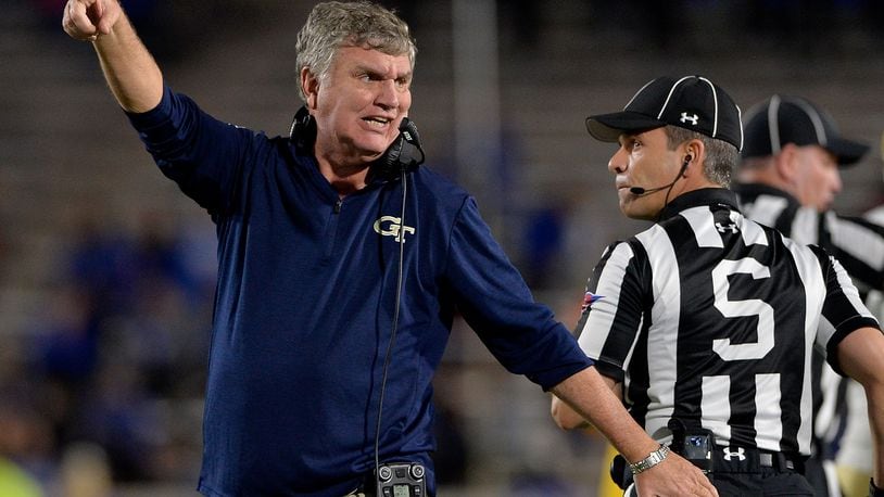 Paul Johnson reacts stoically to the loss at Duke.