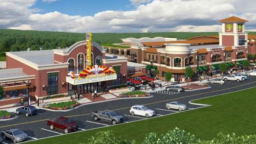 An artist’s rendering of Sugar Hill’s EpiCenter project.