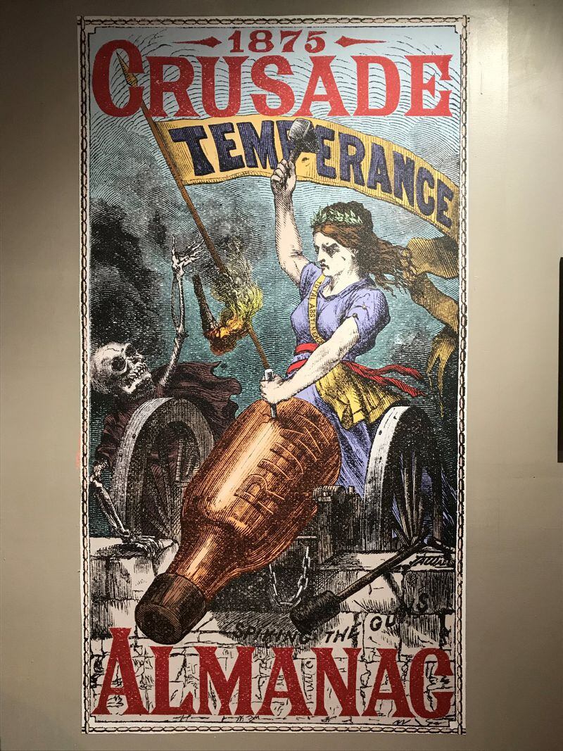 A poster at the American History Museum, which opened May 29 in Savannah. Photo by Ligaya Figueras.