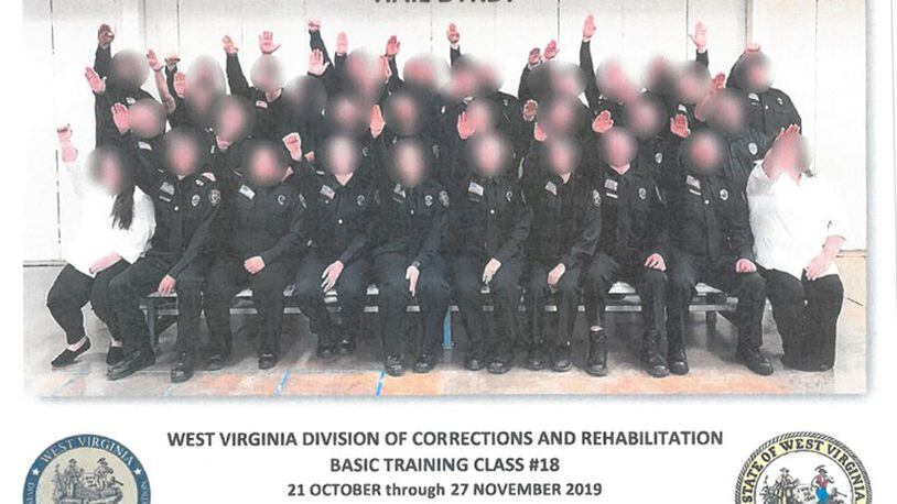 Trainees in the West Virginia Division of Corrections and Rehabilitation reportedly will be terminated after a photograph emerged of the class performing an apparent Nazi salute.