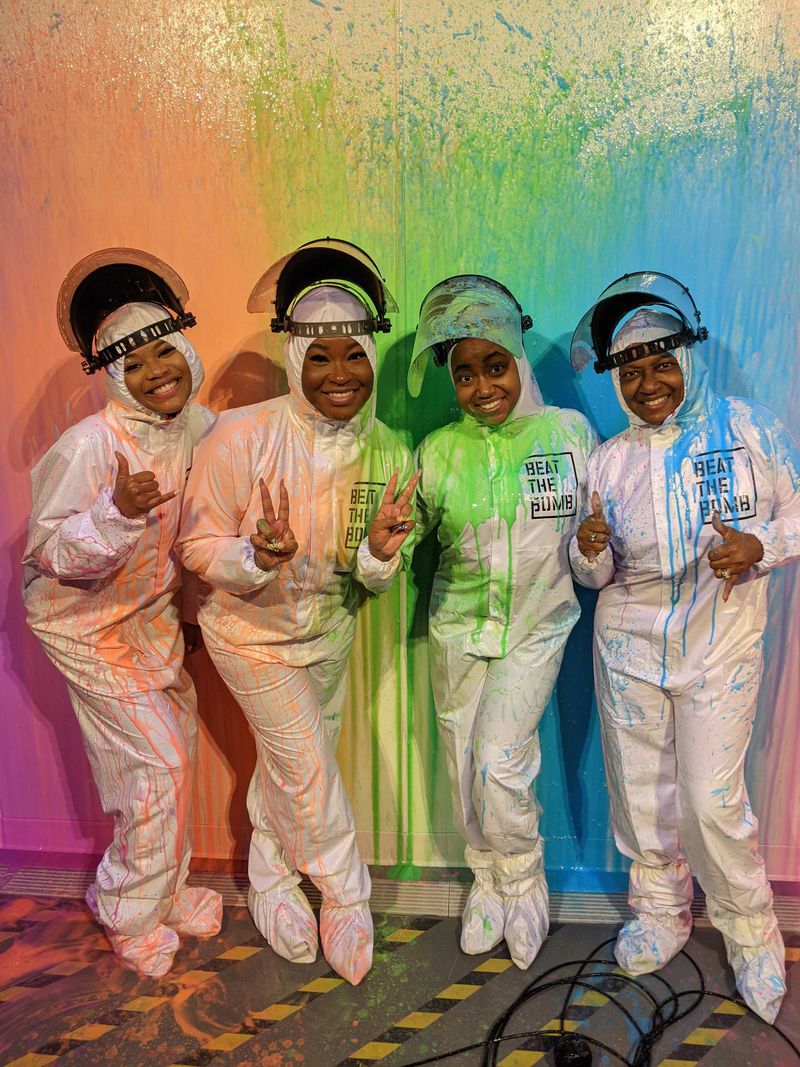 It can get a little messy at Beat the Bomb, but what a fun way to ring in the new year! 
Courtesy of Beat the Bomb