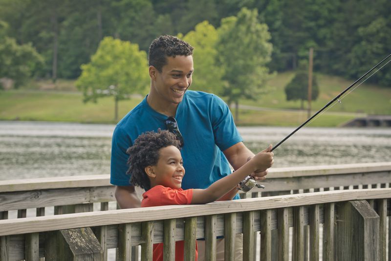 James Floyd State Park is one of the many state parks that offer fishing. 
Courtesy of the Georgia Department of Natural Resources.