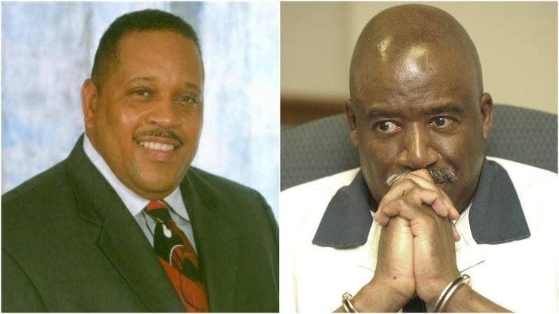 DeKalb County Sheriff-elect Derwin Brown, left, was murdered at the direction of Sidney Dorsey, the outgoing sheriff, in 2000. (Credit: AJC file photos)