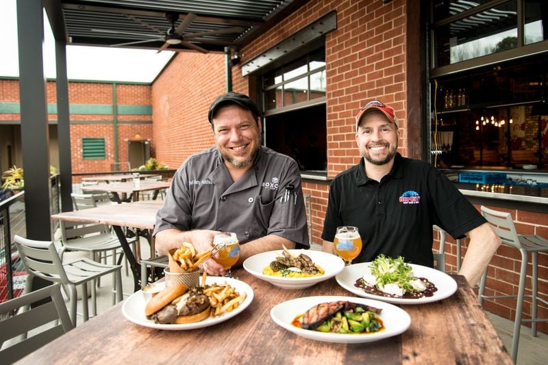 Boxcar Executive Chef Matt Hutchins and Owner owner Kraig Torres. Photo credit- Mia Yakel.