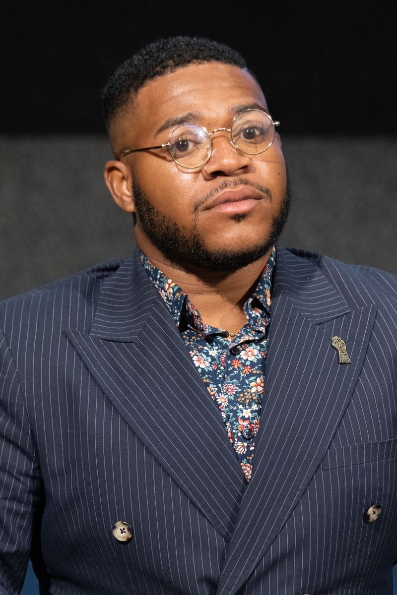 Devin Barrington-Ward during a forum for Atlanta City Council candidates sponsored by the Committee for a Better Atlanta on June 8, 2021 in Atlanta. (Ben Gray for The Atlanta Journal-Constitution)