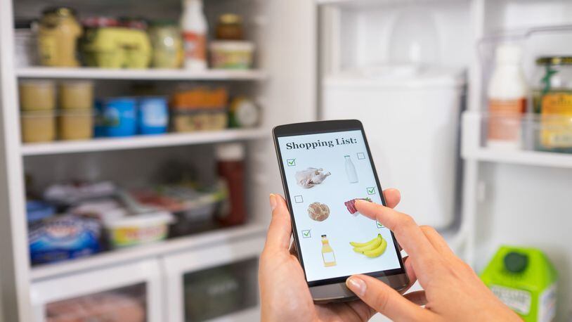 Some smart refrigerators feature LCD screens that make it possible to have groceries delivered to your doorstep without leaving the kitchen. (Dreamstime)