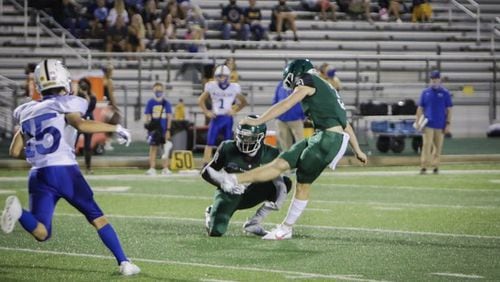 Kicker Aidan Birr from Kennedale (Texas) High, who announced his commitment to Georgia Tech on July 30, 2021, will have to wait a year to earn a spot in the Yellow Jackets lineup. (Photo courtesy Aidan Birr)