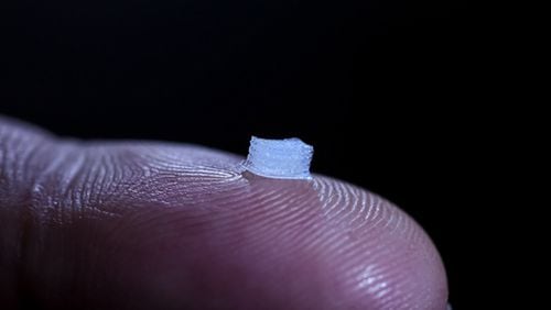 University of Minnesota researchers developed a prototype of a 3D-printed device with living cells that could help spinal cord patients restore some function. The size of the device could be custom-printed to fit each patient’s spinal cord. The patient’s own cells would be printed on the guide to avoid rejection in the body. (University of Minnesota/TNS)