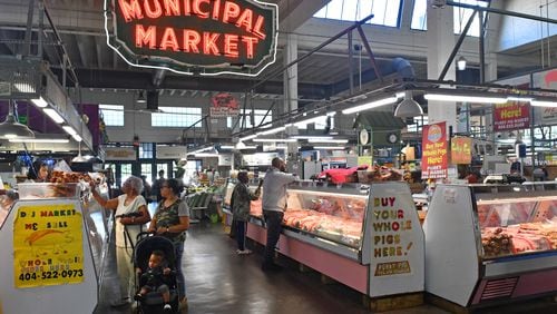 Municipal Market, also known as the Sweet Auburn curb market, has been located in a brick building on Edgewood Avenue since 1924. Chris Hunt for The Atlanta Journal-Constitution
