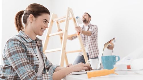 Doing finish painting yourself could shave a few percentage points off your total remodeling budget. (Dreamstime)