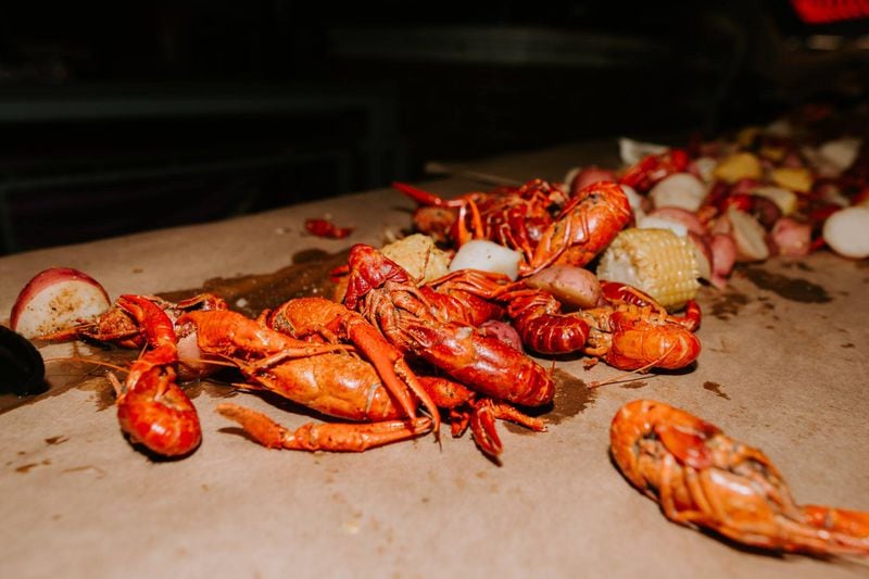A Low Country boil with crawfish, red potatoes and corn will be available for VIP ticket holders at Live at the Battery's Mardi Gras event. Courtesy of Live at the Battery