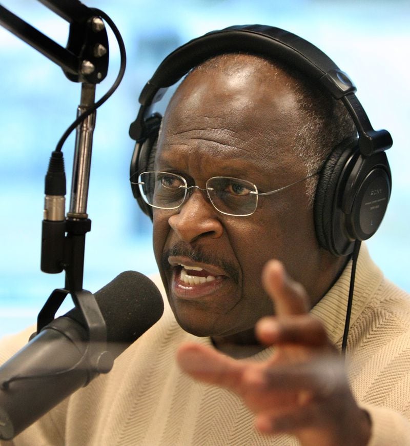 Former presidential candidate and Stockbridge resident Herman Cain, who host of his own radio show on WSB, died in 2020. 
JOHN SPINK / AJC