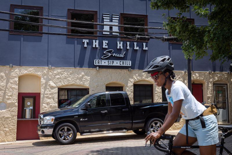 The Hill Social restaurant is one of only a few restaurants within walking distance to Atlanta University Center students.  (Arvin Temkar / arvin.temkar@ajc.com)