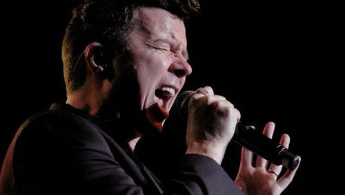 Rick Astley, performing at Center Stage in Atlanta on Feb. 9, 2017. Photo: Akili-Casundria Ramsess/Special to the AJC