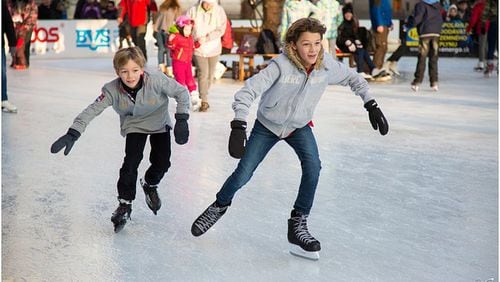 On Dec. 7, Dunwoody’s Brook Run Park will be transformed for the holidays with ice skating, food trucks, music and a movie. COURTESY OF THE CITY OF DUNWOODY
