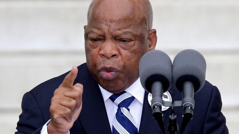 Rep. John Lewis, D-Ga., speaks at the Let Freedom Ring ceremony at the Lincoln Memorial on Aug. 28, 2013, in Washington.