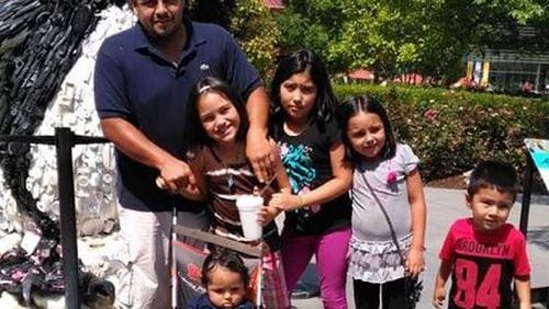 Family Shot: A public GoFundMe site contained this undated picture of the Romero family. The site was set up by a family member and shows Martin Romero and his children. Photo: GoFundMe Romero Family Funeral and Medical Fund.