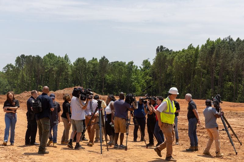 The Atlanta Police Department and Atlanta Fire Rescue hosted a media tour of the Atlanta Public Safety Training Center Site in Atlanta on Friday, May 26, 2023. The area seen here will be open to the public and contain an academic building. (Arvin Temkar / arvin.temkar@ajc.com)