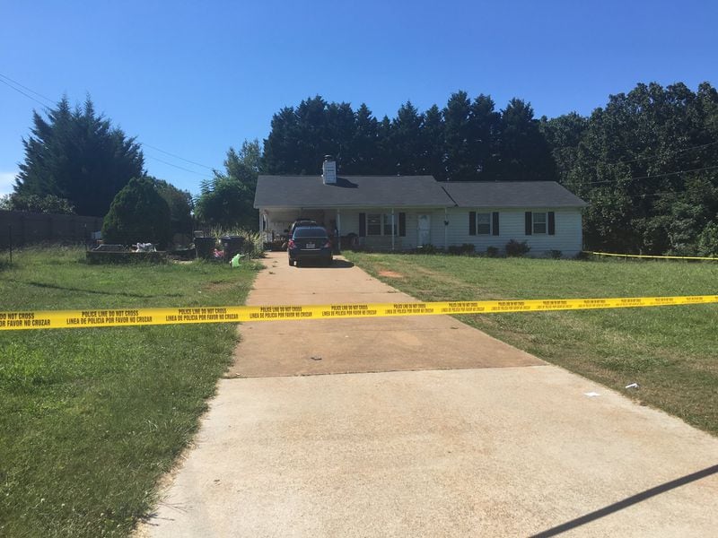 The shooting occurred at this Gwinnett County home in Auburn on Monday, police said.
