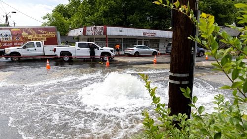 A water main break at Joseph E. Boone Boulevard and James P. Brawley Drive continues to impact downtown Atlanta.