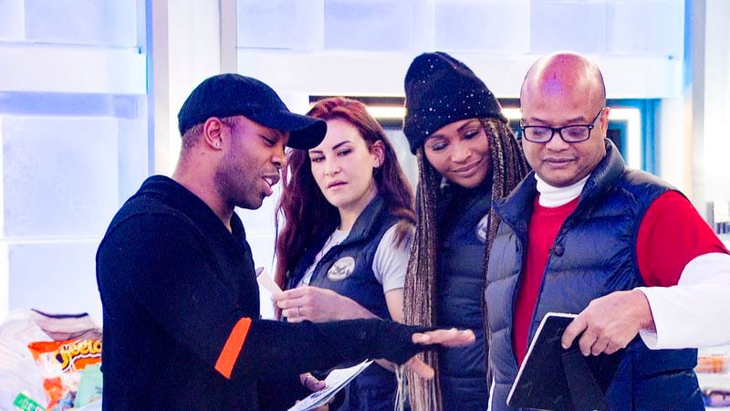 The final four on "Celebrity Big Brother." 
Pictured (L-R): Todrick Hall, Miesha Tate, Cynthia Bailey, and Todd Bridges.

Photo: Screen Grab/CBS ©2022 CBS Broadcasting, Inc. All Rights Reserved