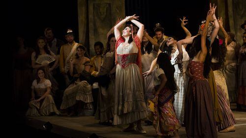 From April 28-May 6, 2018, the Atlanta Opera will bring back its popular 2012 production of Bizet’s “Carmen,” using the same sets and costumes as the earlier production. CONTRIBUTED BY JEFF ROFFMAN