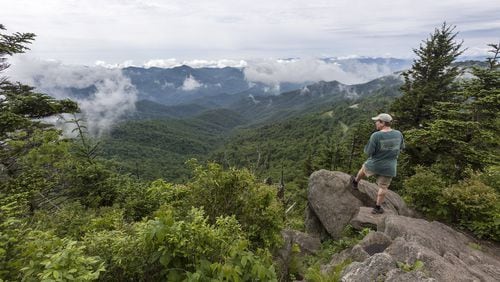 The summit trail at Waterrock Knob along the Blue Ridge Parkway leads to one of the highest points along the famed ribbon of road. CONTRIBUTED BY JONATHAN FREDIN