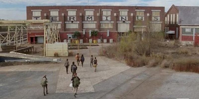  Terminus is an old railroad facility in Mechanicsville. Sanctuary? Not so much. Ratings? Huge! CREDIT: AMC