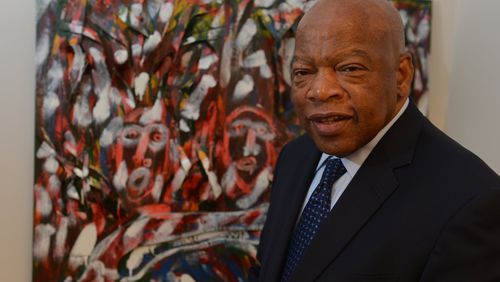 U.S. Rep. John Lewis, shown last October, will give the keynote address at the AJC Decatur Book Festival on Aug. 30. “March: Book One” is the first of a three-part memoir the civil rights figure co-authored with Andrew Aydin. It’s in the style of a comic book, and was illustrated by Nate Powell. BRANT SANDERLIN / BSANDERLIN@AJC.COM