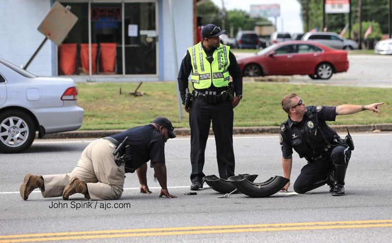 A student was hit by a car Monday morning in Clayton County. JOHN SPINK / JSPINK@AJC.COM
