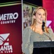 Sarah Burwell at the 2023 All-Metro Cross Country Banquet.