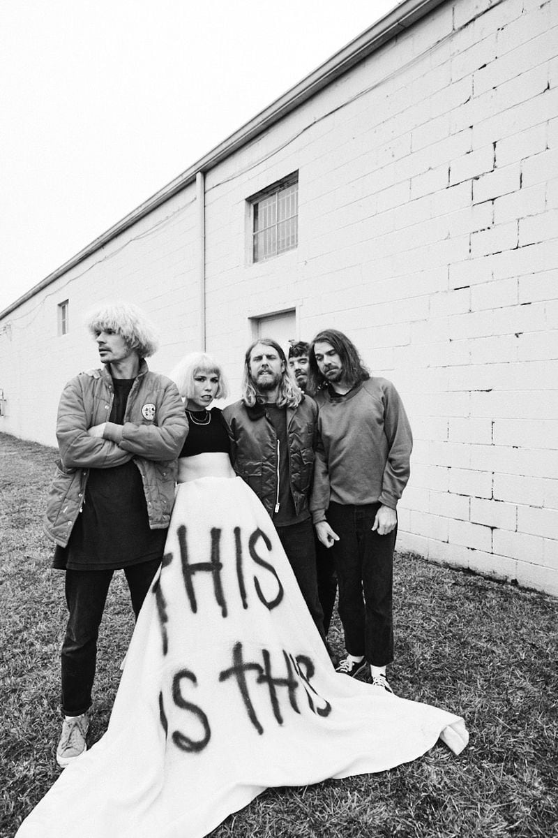Grouplove, whose hits include "Tongue Tied" and "Deleter," released a surprise album, "This Is This," in March, which they recorded in fall 2020. Courtesy of Jimmy Fontaine