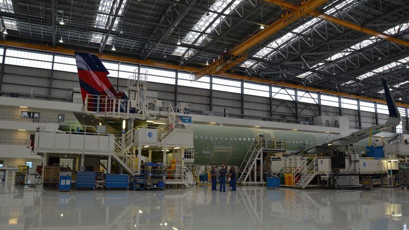 At the Airbus manufacturing facility in Mobile, Ala., workers assemble commercial jets for Delta Air Lines and other carriers.
